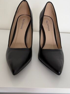 Call It Spring Black Pointed-Toe Stiletto Pumps